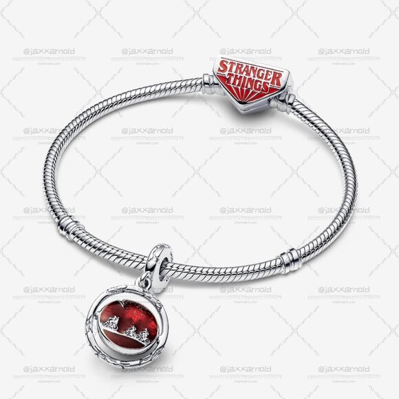 Pandora Stranger Things Glow-in-the-dark Upside Down Dangle Charm - Picture 3 of 6